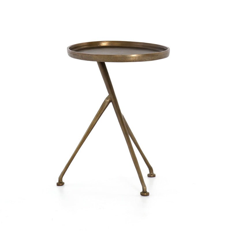 Schmidt Accent Table In Raw Brass