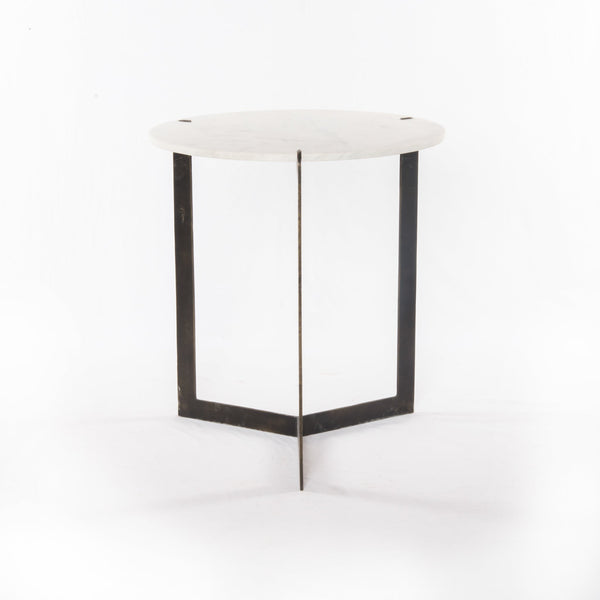 Kiva End Table in Hammered Brass by BD Studio