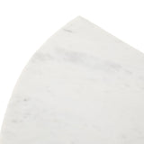 Mueller Demilune Polished White Marble