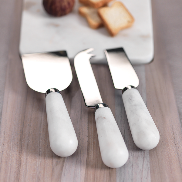 marble set of 3 cheese knives 2