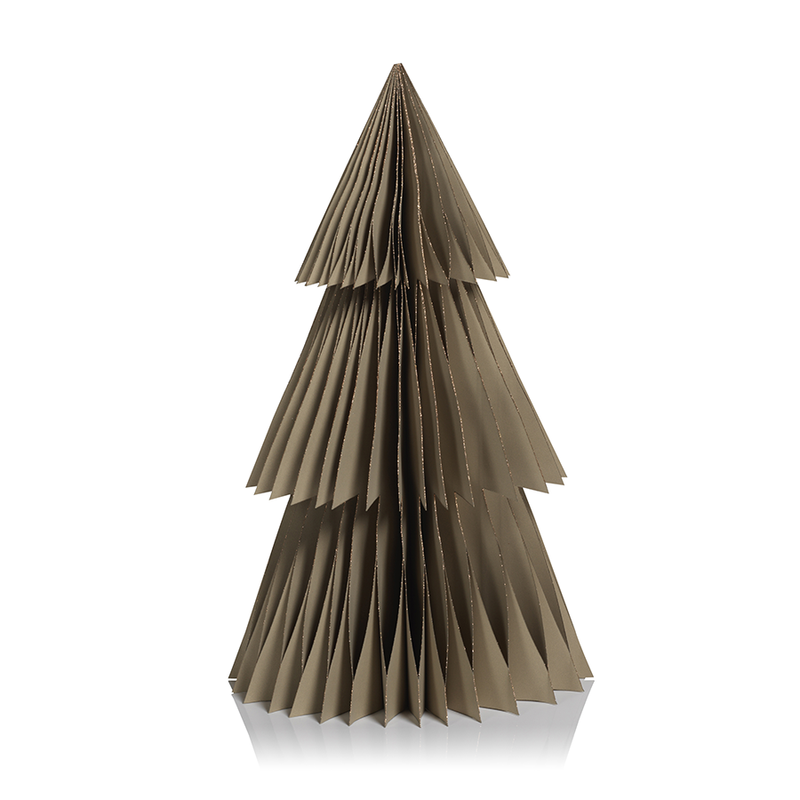 wish paper deco 18 tree ornament taupe in 6950 1