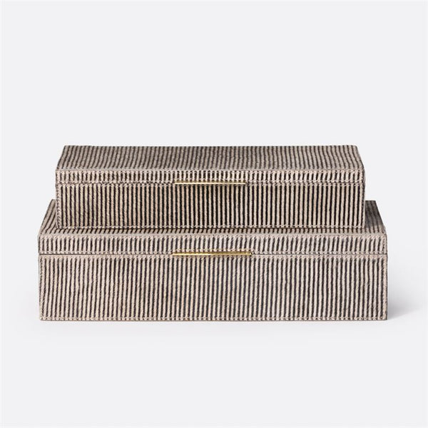 Irwin Striped Box, Set of 2