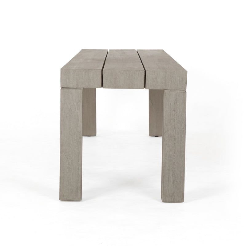 Sonora Outdoor Dining Bench In Grey