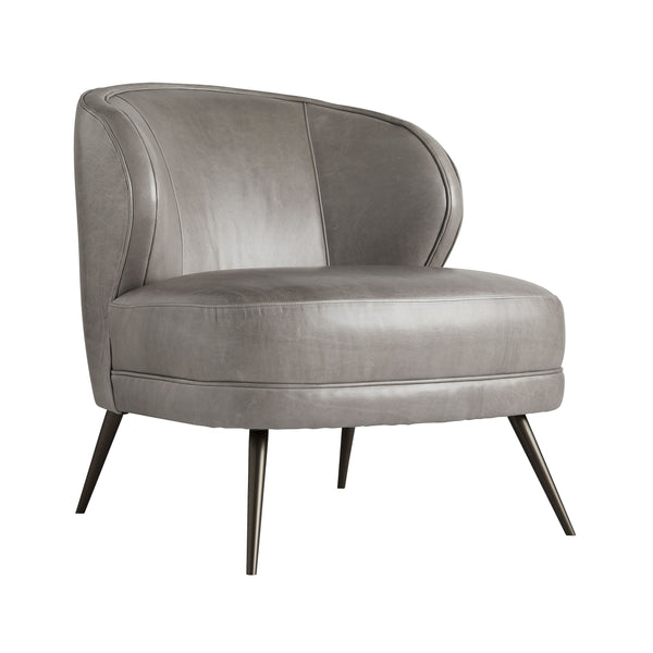 Kitts Chair, Mineral Grey Leather