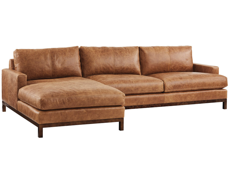 Horizon Right Leather Sectional