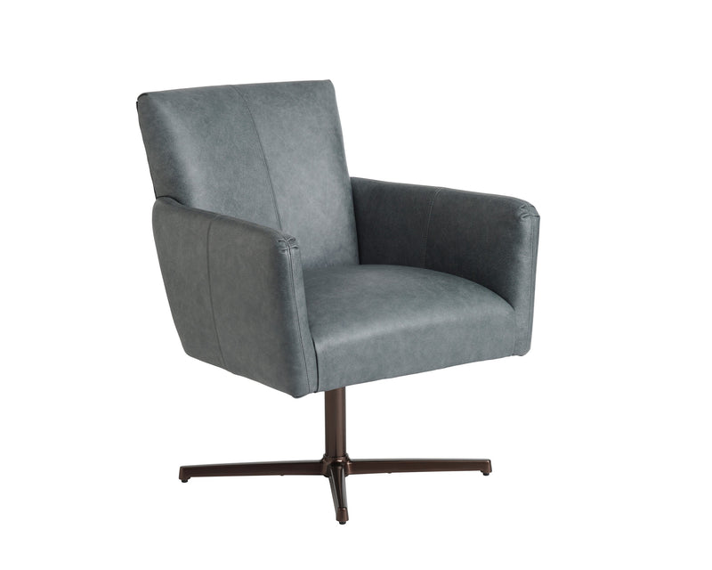 Brooks Leather Swivel Chair