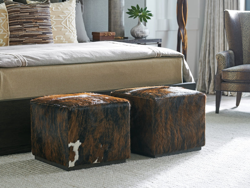 Colby Leather Ottoman