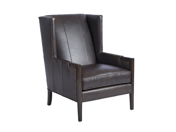 Stratton Leather Wing Chair by shopbarclaybutera