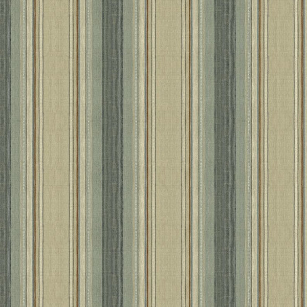 Laxmi Stripe Fabric in Heron