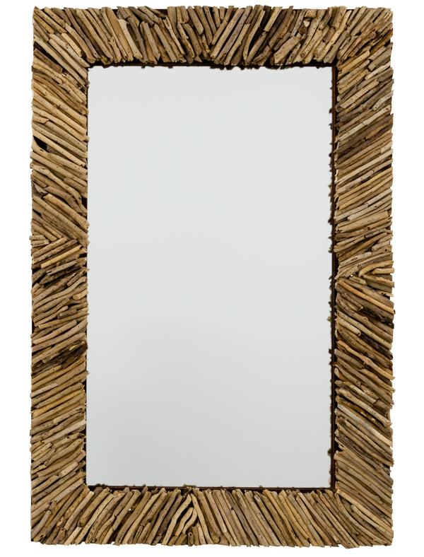 Driftwood Rectangle Mirror **MUST SHIP COMMON CARRIER** design by Jamie Young