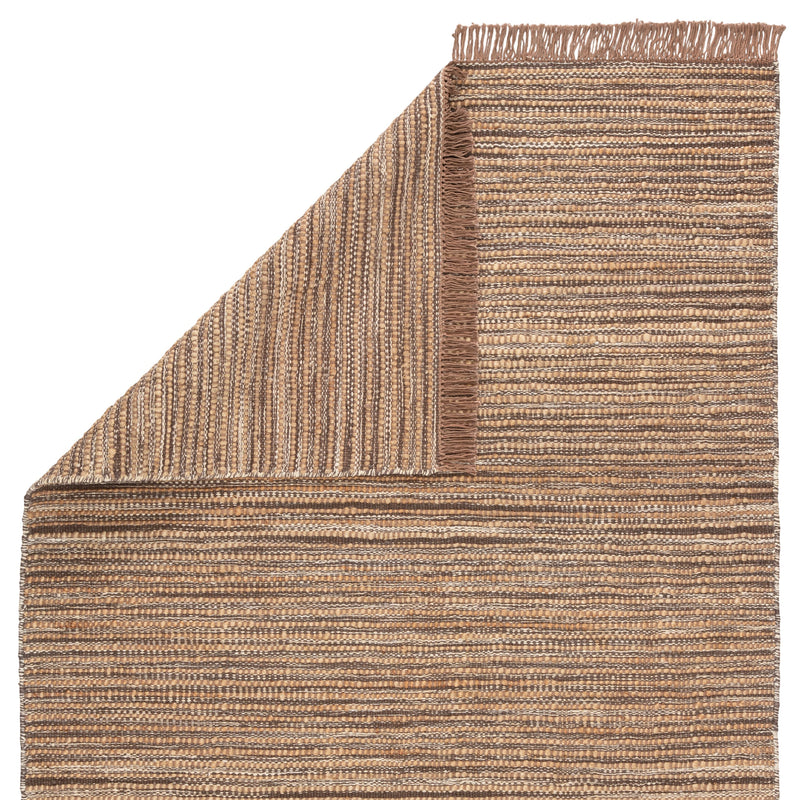 Tansy Natural Striped Taupe/ Brown Rug by Jaipur Living