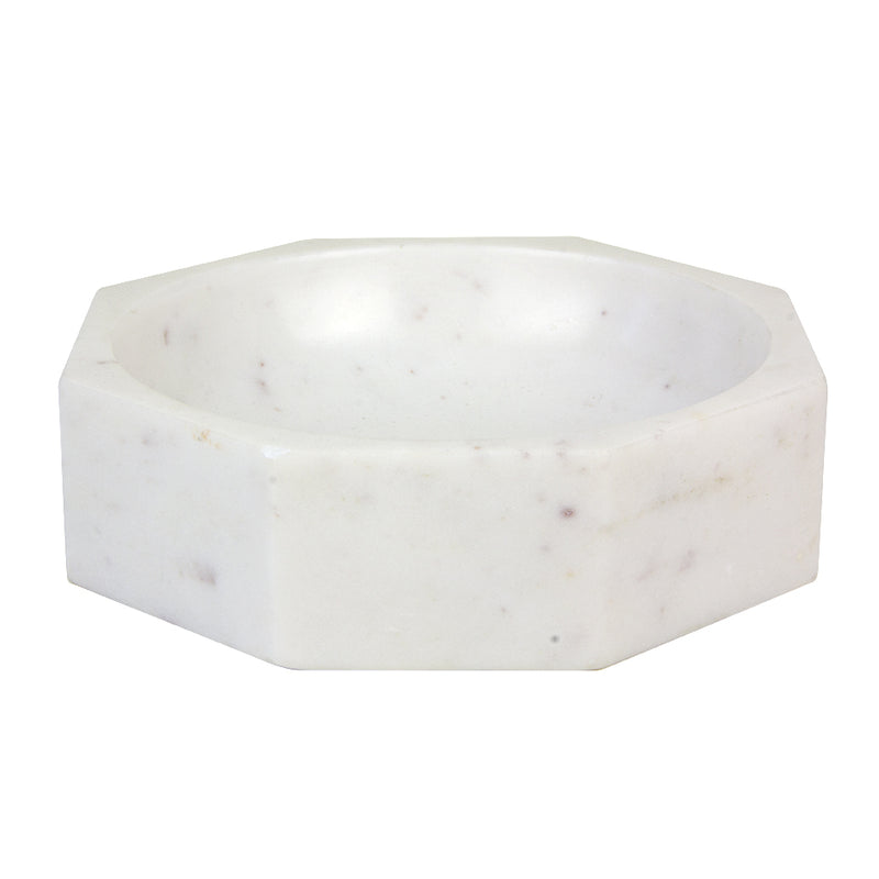 Marble Modernist Octangular Bowl, Large