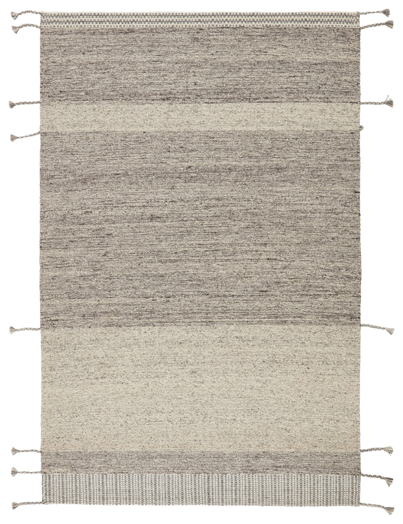 Coolidge Handmade Stripes Gray Rug