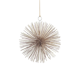 wire star burst ornament champagne in various sizes 2