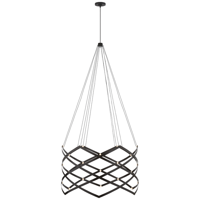 Interlace Expandable Chandelier by Peter Bristol