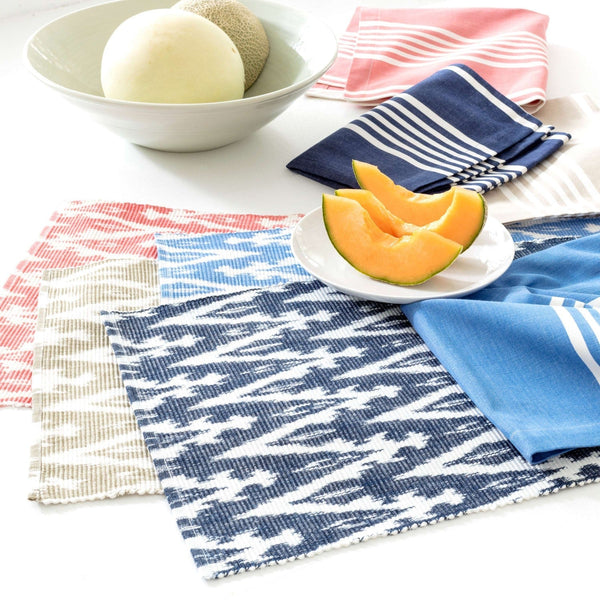 Ikat Woven French Blue Placemat