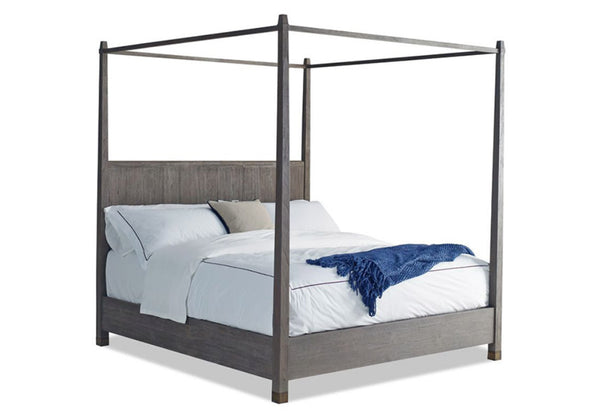 Palmer Canopy Driftwood Bed