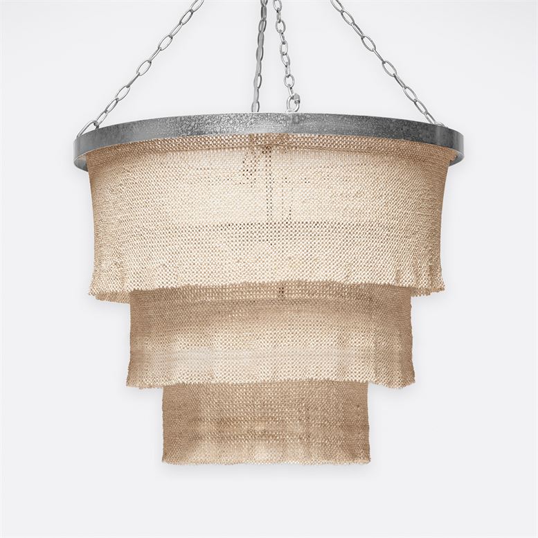 Patricia Woven Coco Beads Chandelier