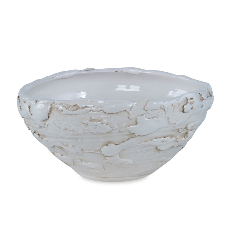Matera Bowl Cream and Dark Gray Flatshot Image 1