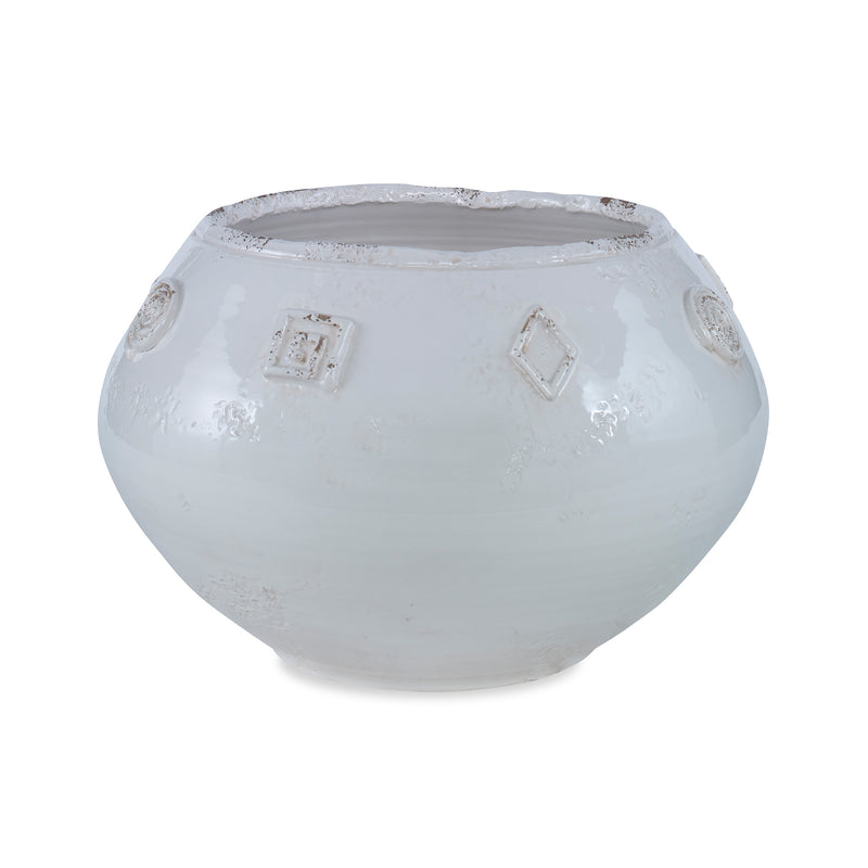 Orvieto Bowl Cream and Dark Gray in Various Sizes Flatshot Image 1