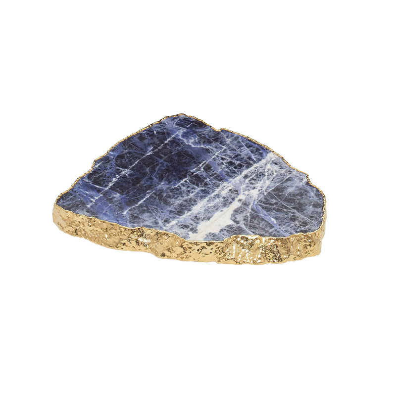 Roswell Sodalite Slab Blue / Gold and Dark Gray Flatshot Image 1