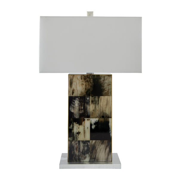Epstein Table Lamp Black / Silver and Medium Gray Flatshot Image 1