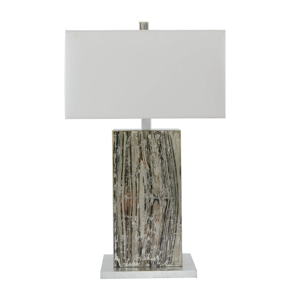 Khan Table Lamp Silver / Stone and Light Gray Flatshot Image 1