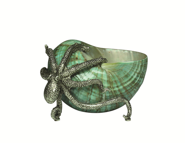 Brindle Shell Object Silver / Jade and Olive Flatshot Image 1