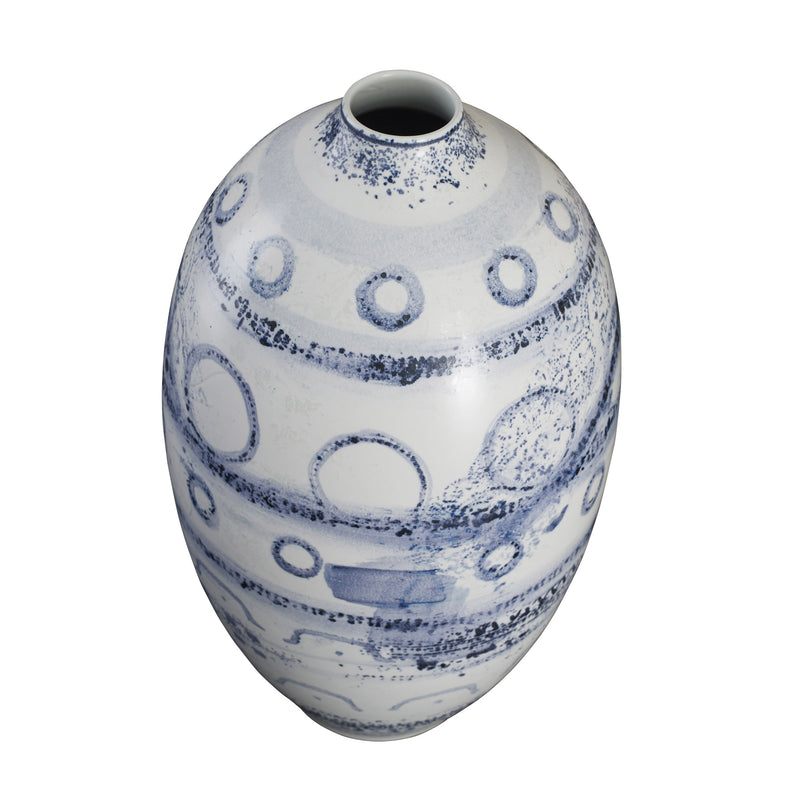 Praire Vase Blue / White and Medium Gray Alternate Image 1