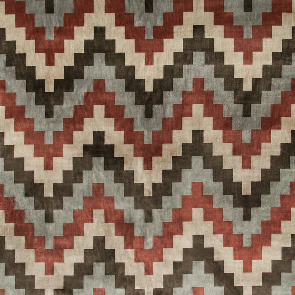 Qatari Velvet Fabric in Rosewood