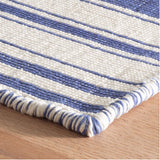 Hampshire Striped Cobalt Woven Cotton Rug