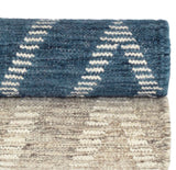 Healy Blue Woven Wool Rug