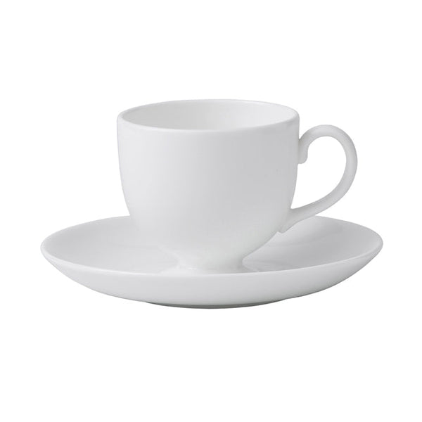 Wedgwood White Teacup & Saucer by Wedgwood