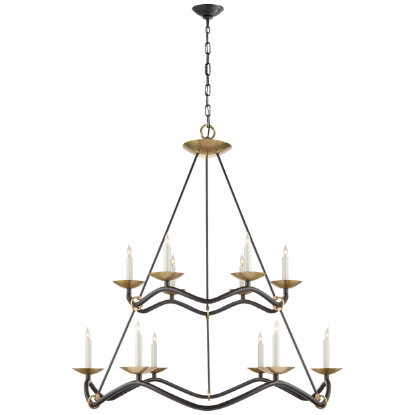 Choros Two-Tier Chandelier by Barry Goralnick
