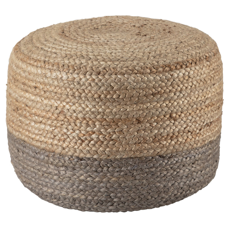Oliana Ombre Pouf in Taupe & Beige by Jaipur Living