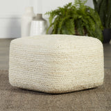 sangam solid pouf in ivory by jaipur living 2
