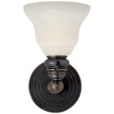 Boston Functional Single Light with White Glass by Chapman & Myers