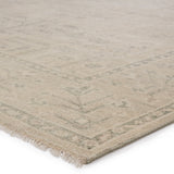 Ginerva Hand-Knotted Oriental Cream & Green Rug by Jaipur Living