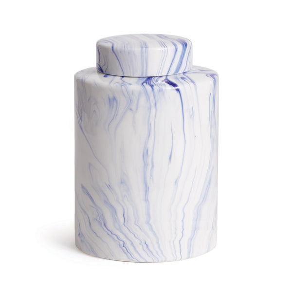 Marbleized Lidded Jar design by shopbarclaybutera