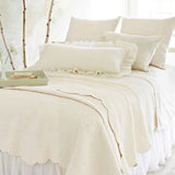 Savannah Linen Gauze White Bed Skirt