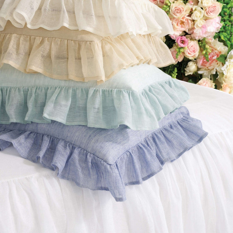 Savannah Linen Gauze White Bedspread