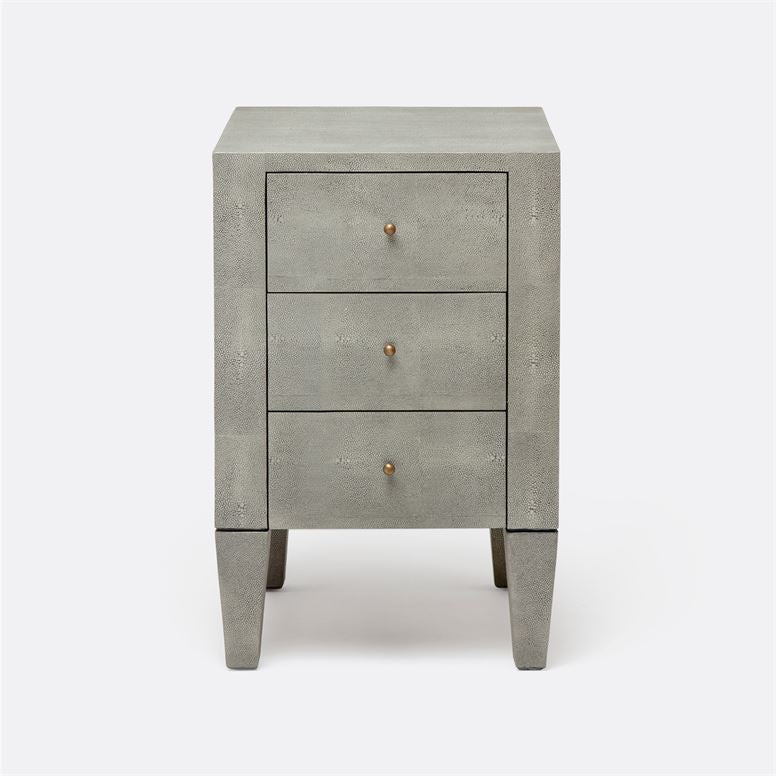Sorin Faux Shagreen Nightstand in Various Finishes