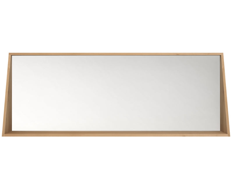 Oak Varnished Qualitime Bathroom Mirror in Various Sizes