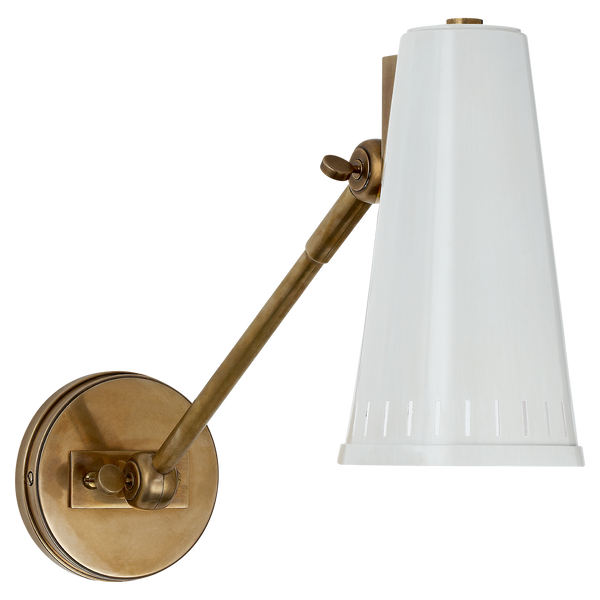 Antonio Adjustable One Arm Wall Lamp by Thomas O'Brien