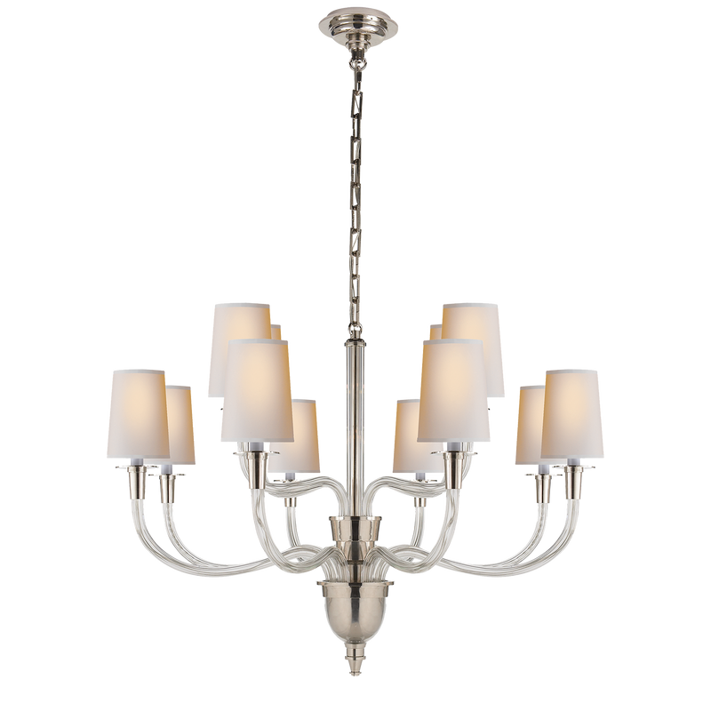 Vivian Large Two-Tier Chandelier by Thomas O'Brien