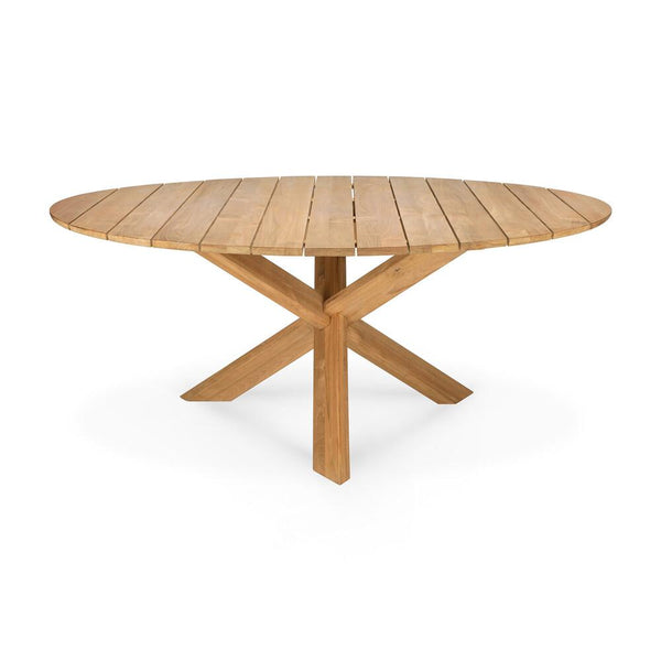 Teak Circle Outdoor Dining Table in Various Sizes
