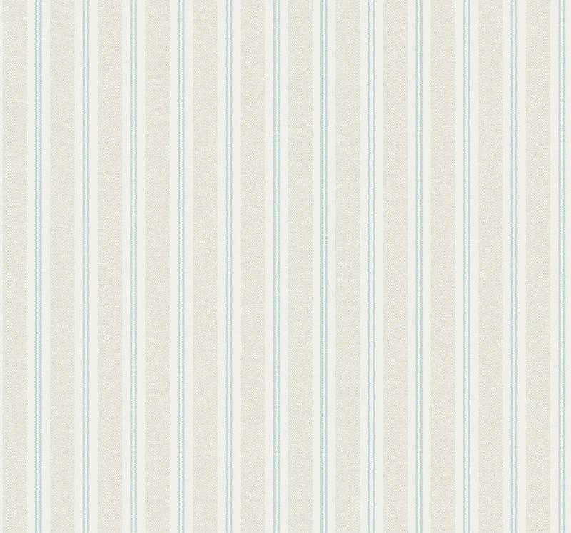 Ticking Stripe Clear Skies Wallcovering