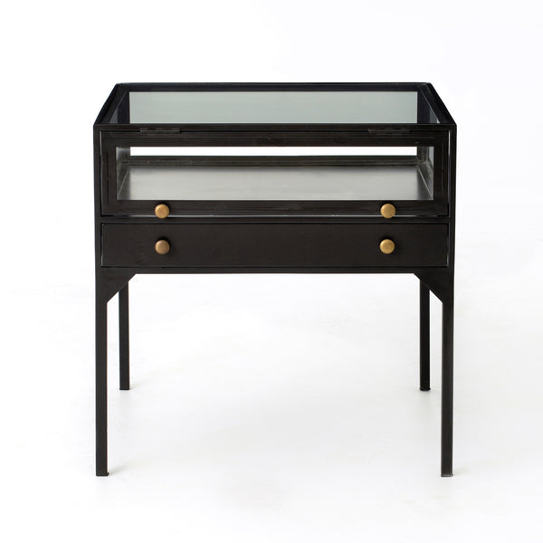 Orso Shadow Box End Table In Black