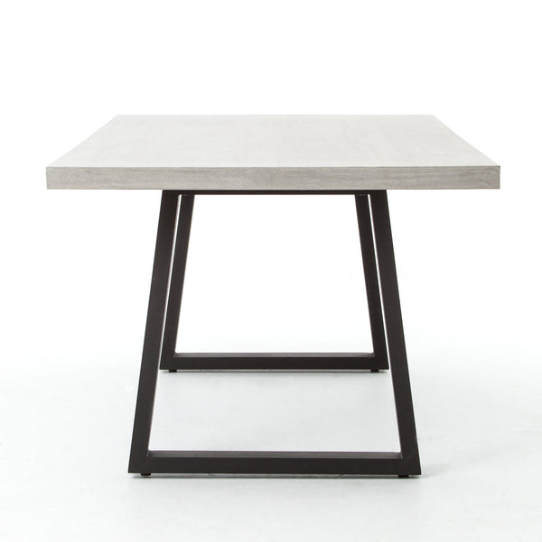 Cyrus Dining Table In Black Light Grey