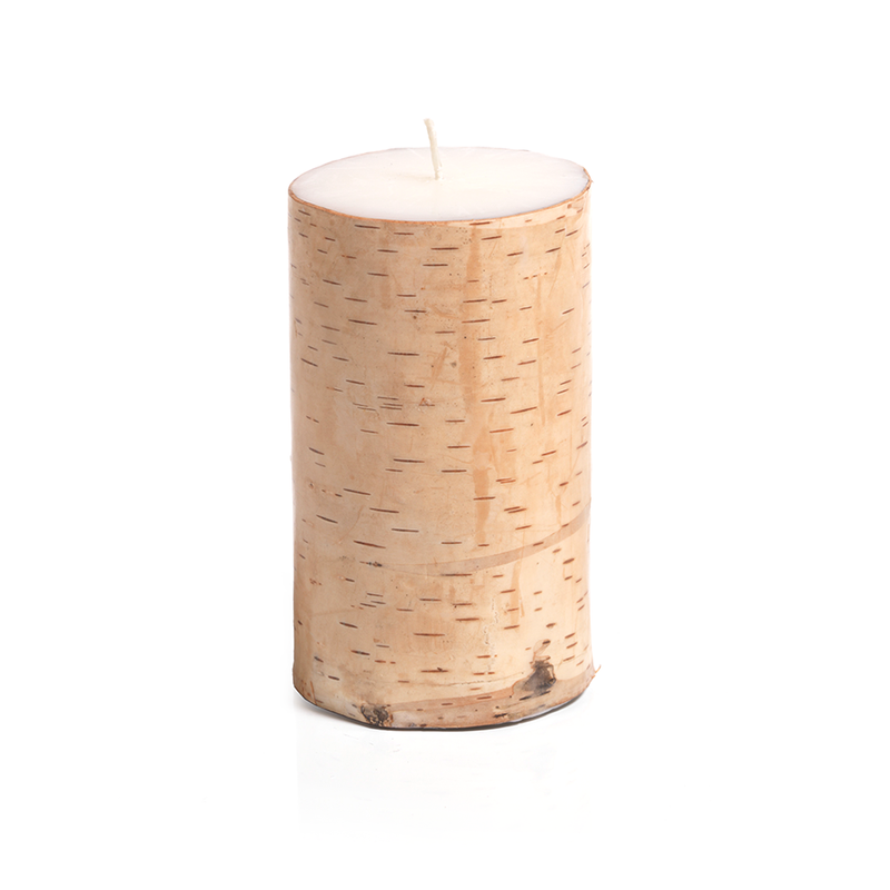 Birchwood Scented Pillar Candle in Various Sizes